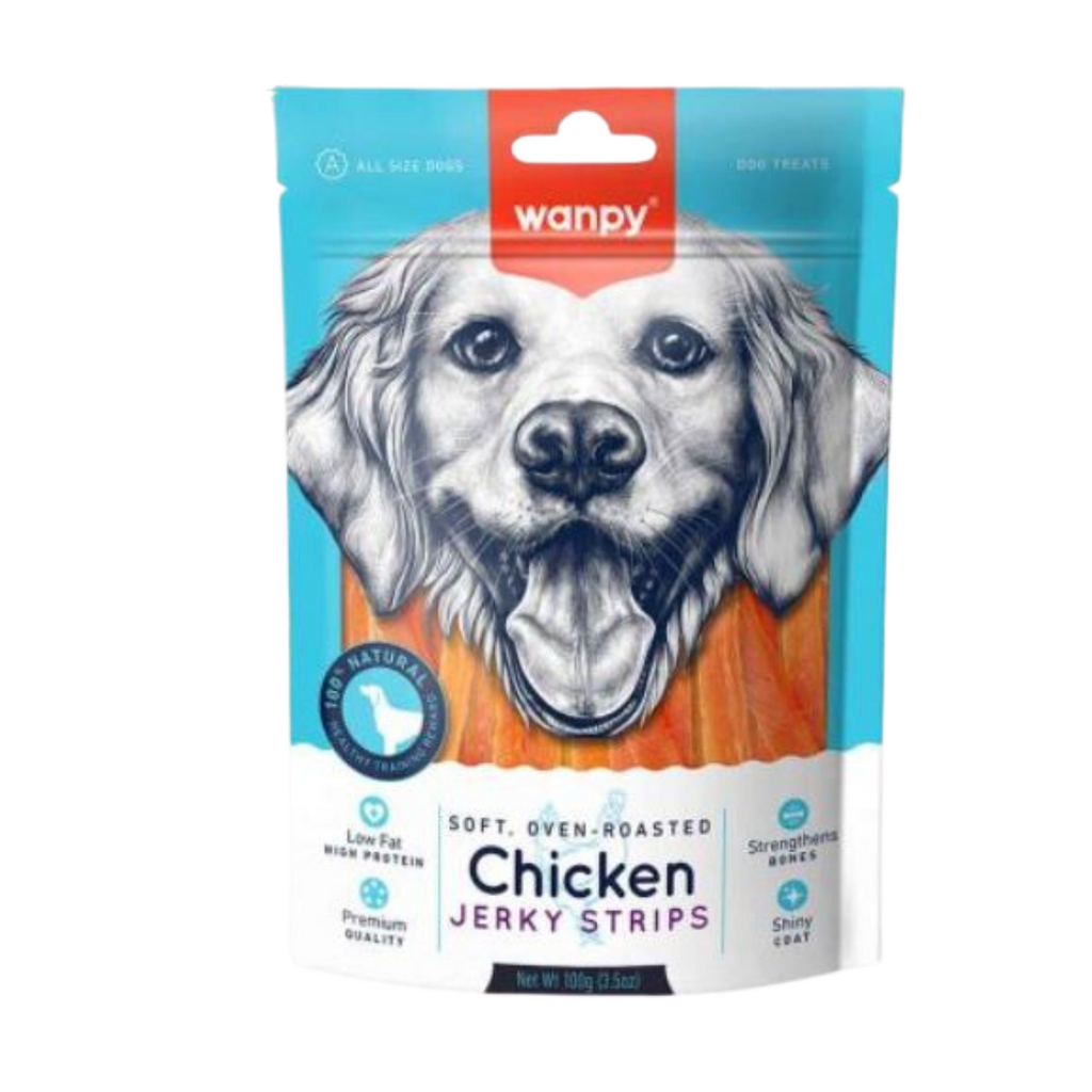 WANPY CHICKEN JERKY STRIP 100 G