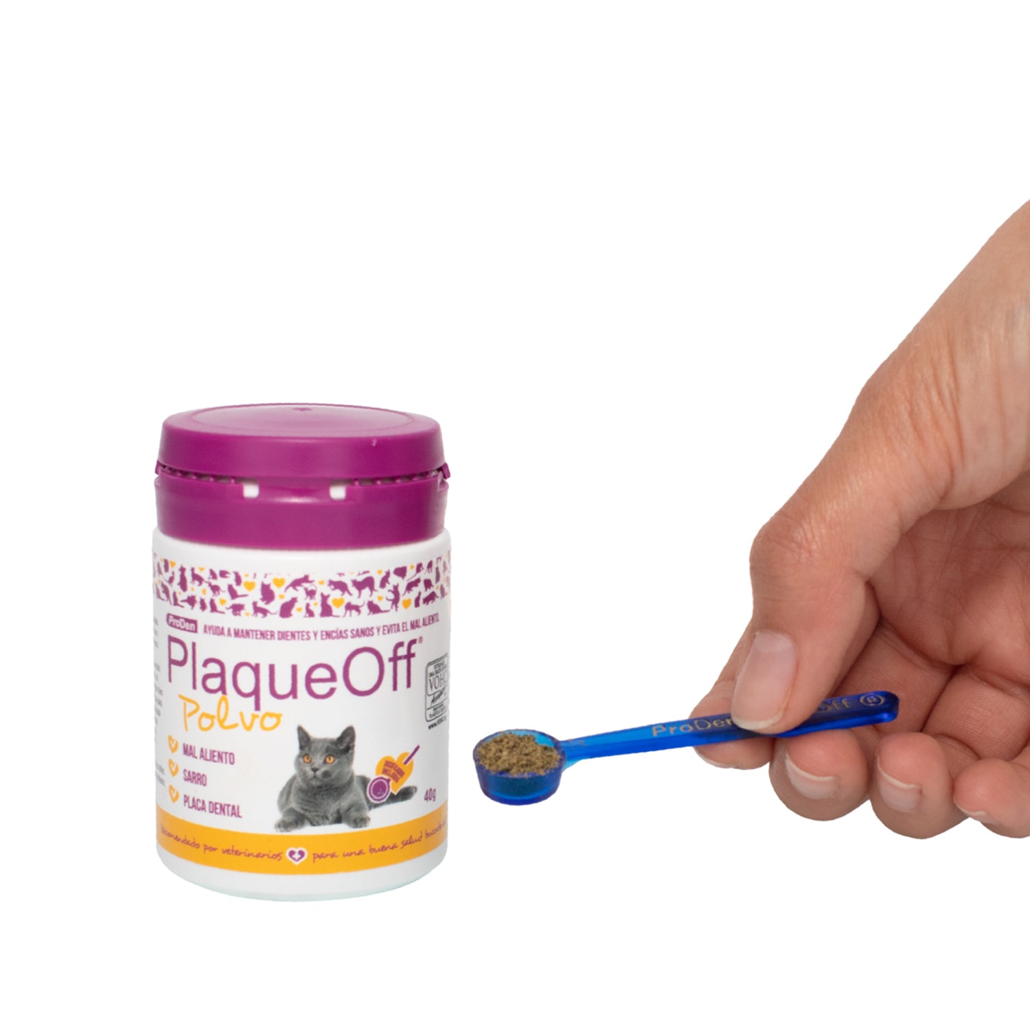PLAQUEOFF POLVO GATO