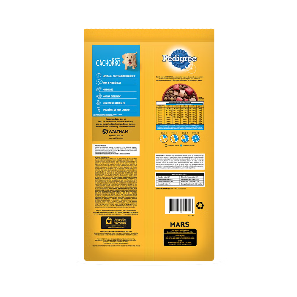 PEDIGREE CACHORRO CARNE Y POLLO 21 KG