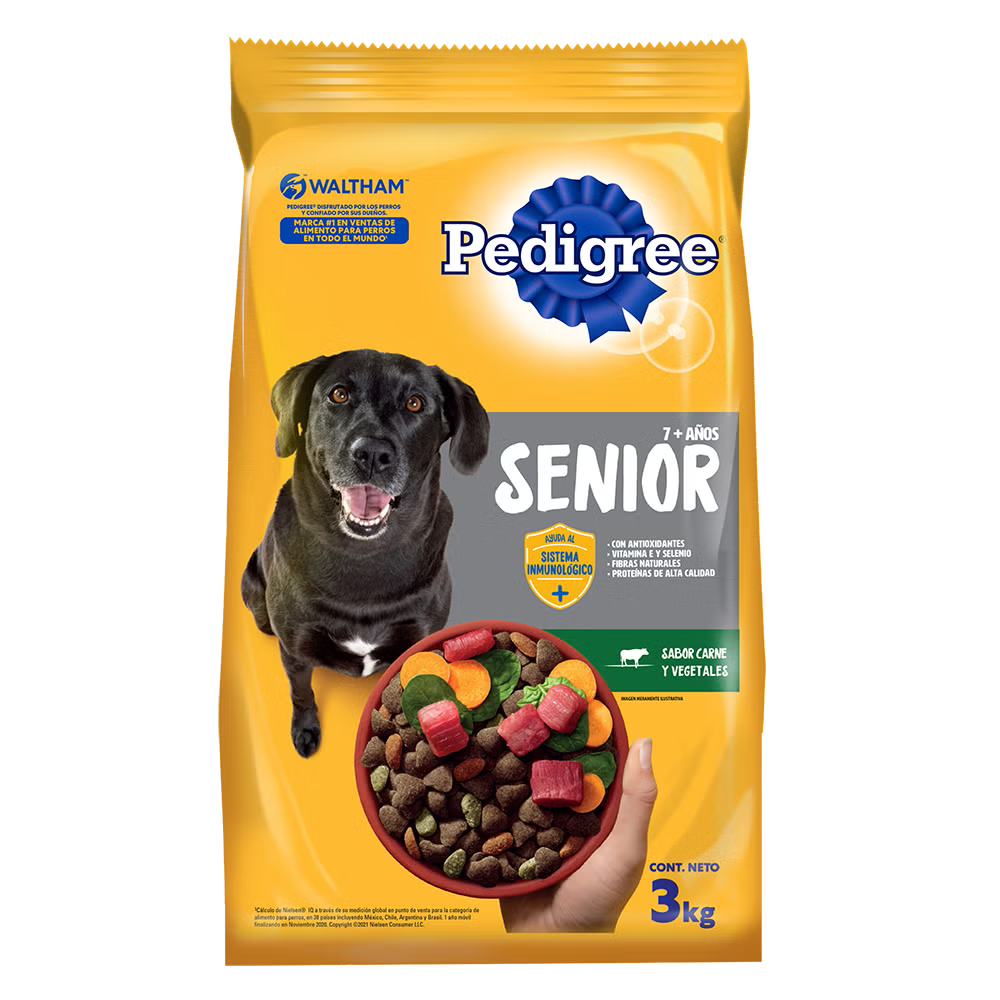 PEDIGREE SENIOR CARNE Y VEGETALES 21 KG