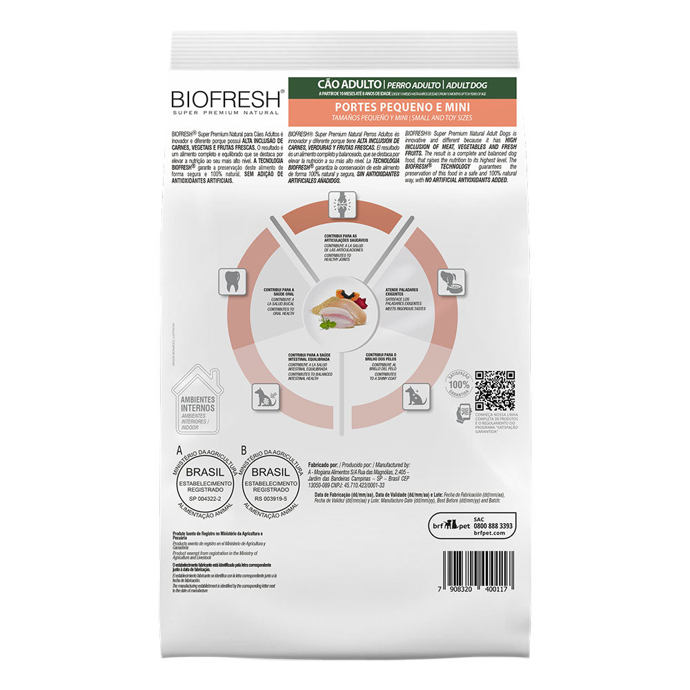 BIOFRESH ADULTO RAZAS PEQUEÑAS Y MINI 10 KG