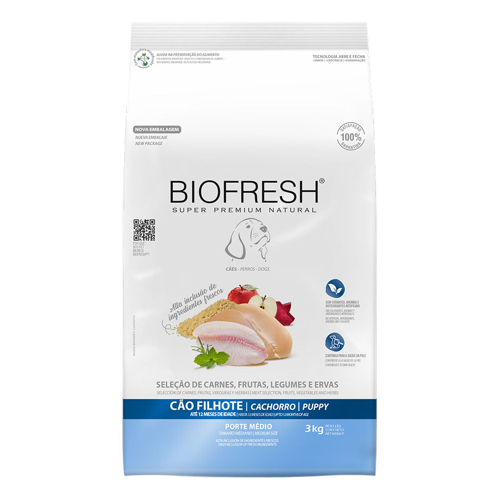 BIOFRESH CACHORROS RAZAS MEDIANAS 3 KG