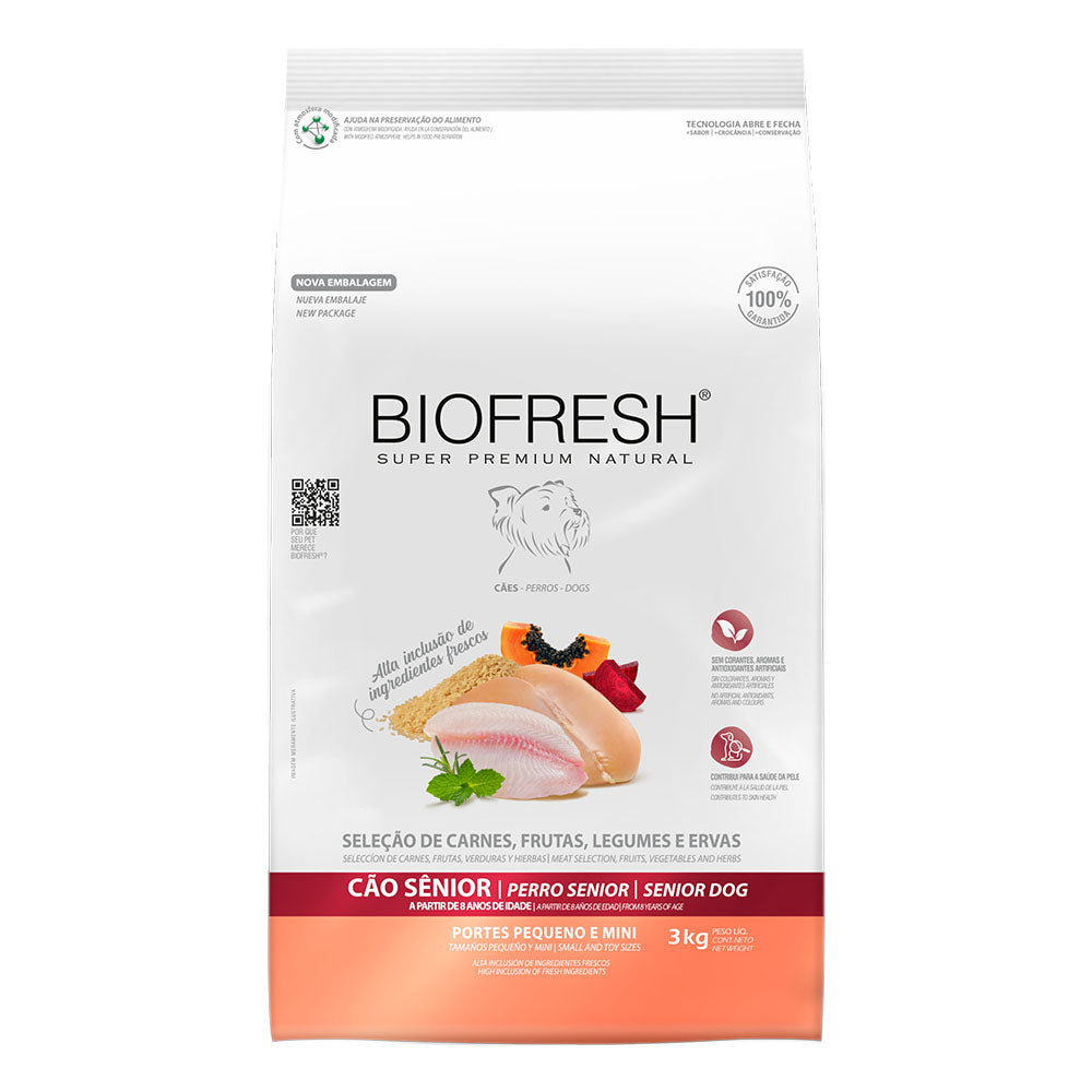 BIOFRESH SENIOR RAZAS PEQUEÑAS Y MINI 3 KG