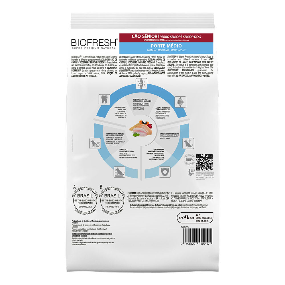BIOFRESH SENIOR RAZAS MEDIANAS 10 KG