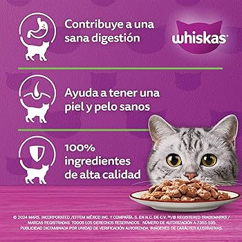 WHISKAS CAJA 12 UNIDADES POUCH SABOR SALMÓN 85 GR