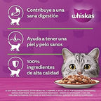 WHISKAS CAJA 12 UNIDADES POUCH SABOR SALMÓN 85 GR
