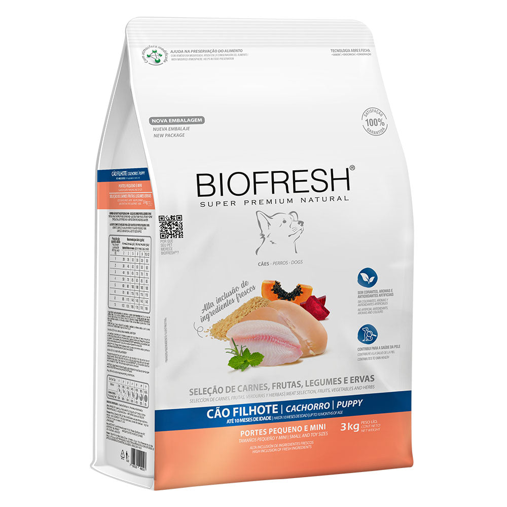 BIOFRESH CACHORROS RAZAS PEQUEÑAS Y MINI 3KG