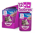 WHISKAS CAJA 12 UNIDADES POUCH SABOR SARDINA 85 GR