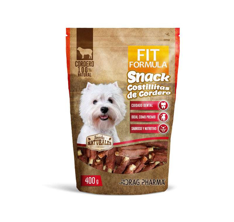 FIT FORMULA SNACK NATURAL COSTILLITAS DE CORDERO 400 GR