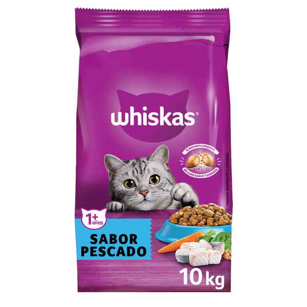 WHISKAS ADULTO SABOR PESCADO 10 KG