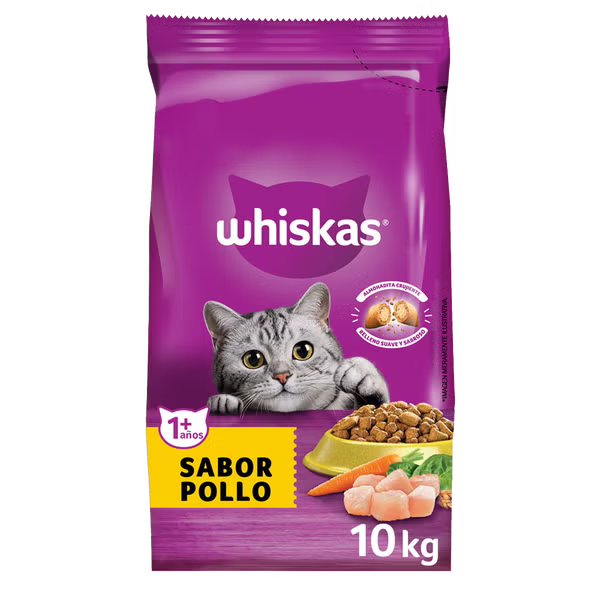 WHISKAS ADULTO SABOR POLLO 10 KG