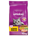 WHISKAS ADULTO SABOR POLLO 10 KG