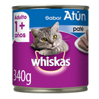 WHISKAS LATA ADULTO PATÉ SABOR ATÚN 340 G