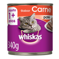 WHISKAS LATA ADULTO PATÉ SABOR CARNE 340 G